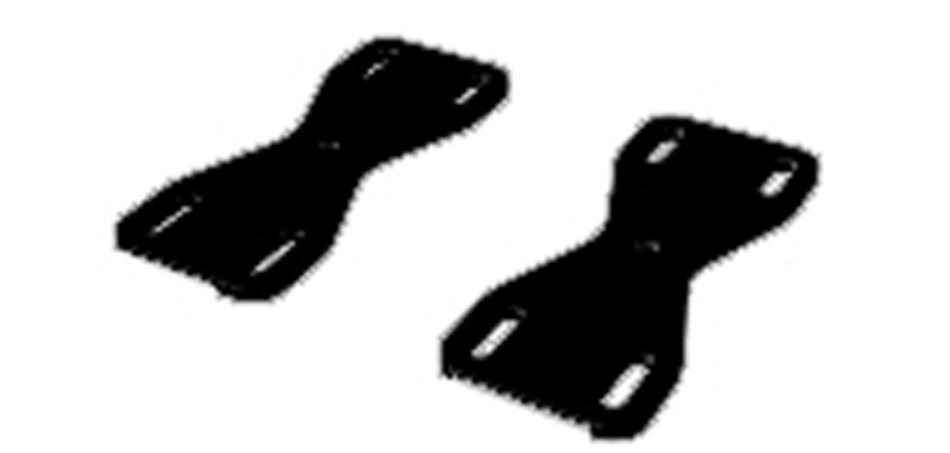 Coppia piastre fix sottopiano scriv bench nero