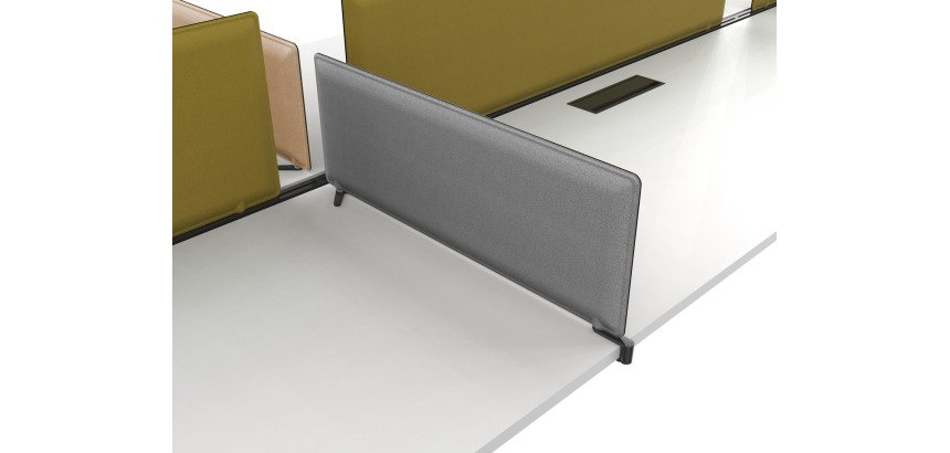 Morsetto+base desktop pannello laterate interno nero