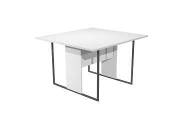 Blade meeting table W 120 x D 110 x H 74.4 cm