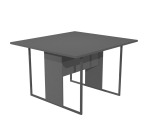 Tavolo riunione Blade l 120 x p 110 x h 74,4 cm