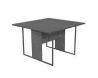 Blade meeting table W 120 x D 110 x H 74.4 cm