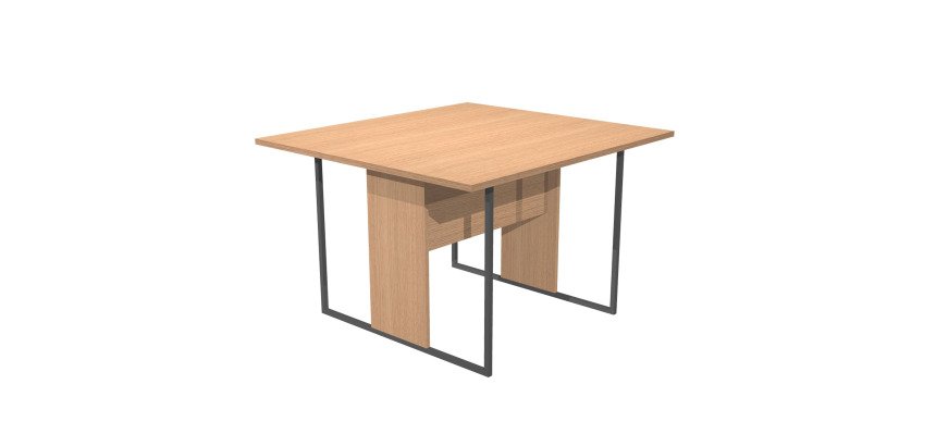Blade meeting table W 120 x D 110 x H 74.4 cm