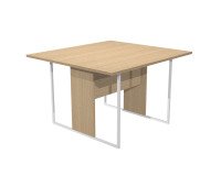 Blade meeting table W 120 x D 110 x H 74.4 cm