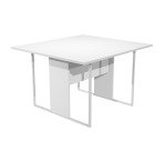 Tavolo riunione Blade l 120 x p 110 x h 74,4 cm