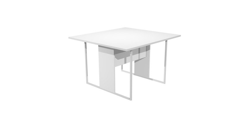 Blade meeting table W 120 x D 110 x H 74.4 cm