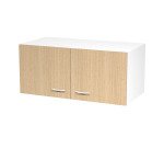 Top unit + hinged doors in Blade melamine without lock l 90 x d 45.8 x h 40 in cm