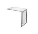 Allungo Blade l 80 x p 50 x h 74,4 cm gamba in legno-metallo