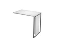 Allungo per scrivania Blade 80 cm colore bianco gamba metal antracite