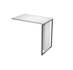 Blade extension l 80 x d 50 x h 74.4 cm wood-metal leg