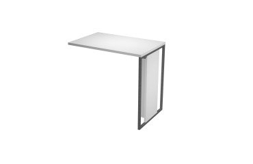 Blade extension l 80 x d 50 x h 74.4 cm wood-metal leg