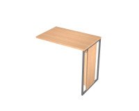 Allungo per scrivania Blade 80 cm colore rovere gamba metal antracite