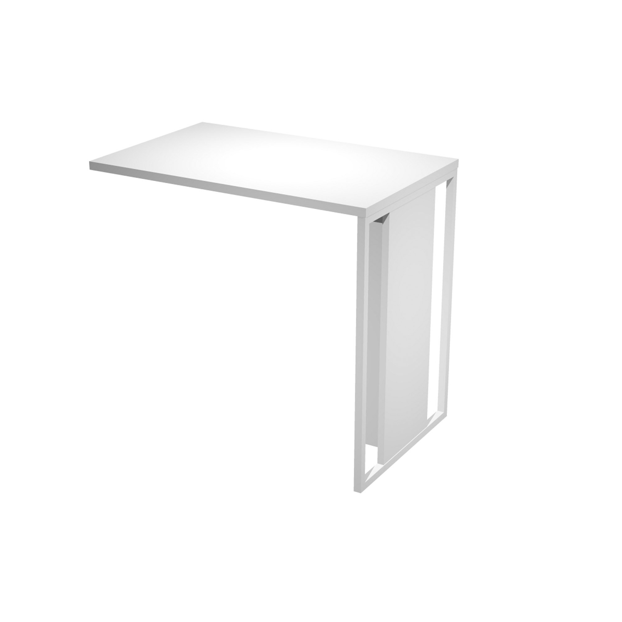 Blade extension l 80 x d 50 x h 74.4 cm wood-metal leg