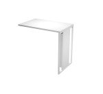 Allungo Blade l 80 x p 50 x h 74,4 cm gamba in legno-metallo