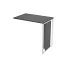 Allungo Blade l 80 x p 50 x h 74,4 cm gamba in legno-metallo