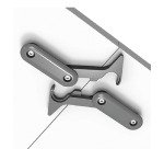 Kit 4 ganci per collegamento tavoli pieghevoli Taxi colore nero