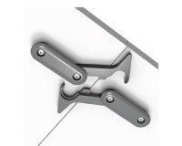 Kit 4 ganci per collegamento tavoli pieghevoli Taxi colore nero