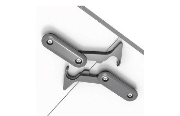 Kit 4 ganci per collegamento tavoli pieghevoli Taxi colore nero