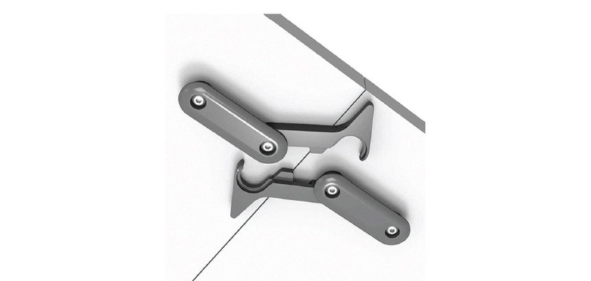 Kit 4 ganci per collegamento tavoli pieghevoli Taxi colore nero