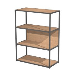 Libreria in metallo Blade  l 90 x p 46 cm