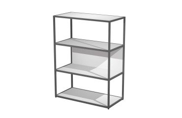 Libreria in metallo Blade  l 90 x p 46 cm