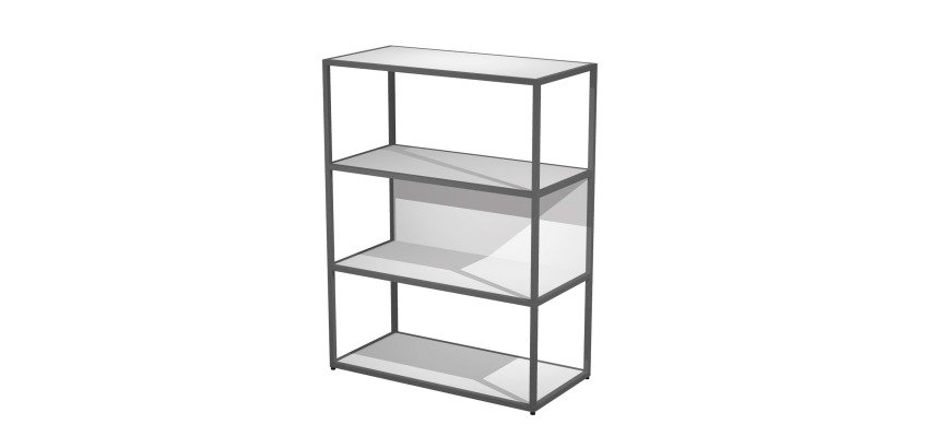 Libreria in metallo Blade  l 90 x p 46 cm