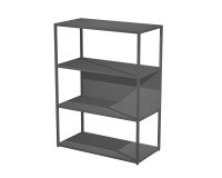 Blade metal bookcase l 90 x d 46 cm