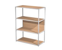 Blade metal bookcase l 90 x d 46 cm