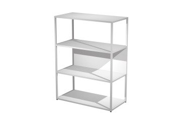 Blade metal bookcase l 90 x d 46 cm