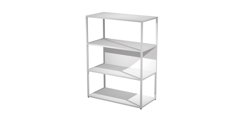 Libreria in metallo Blade  l 90 x p 46 cm