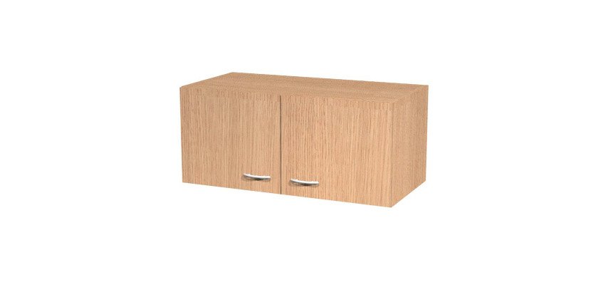 Top unit + hinged doors in Blade melamine without lock l 90 x d 45.8 x h 40 in cm