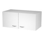 Top unit + hinged doors in Blade melamine without lock l 90 x d 45.8 x h 40 in cm