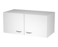 Top unit + hinged doors in Blade melamine without lock l 90 x d 45.8 x h 40 in cm