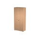 Armadio alto con ante alte battenti in melaminico con serratura L 90 x P 45,8 x H 200 cm 1 ripiano fisso + 3 ripiani riposizionabil