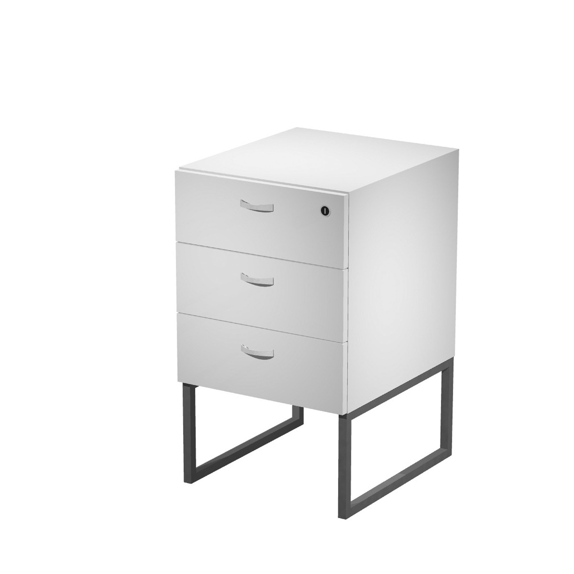 Blade tall chest of drawers on metal legs supplied assembled