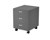 Cassettiera 3 cassetti con ruote, fornita montata