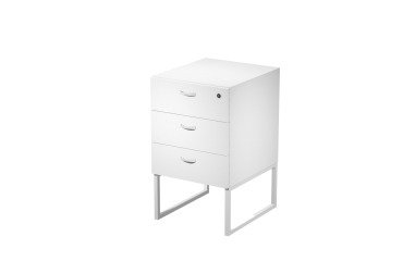 Blade tall chest of drawers on metal legs supplied assembled