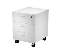 Cassettiera 3 cassetti con ruote, fornita montata