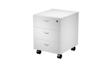 Cassettiera 3 cassetti con ruote, fornita montata