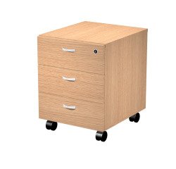 Cassettiera 3 cassetti con ruote, fornita montata