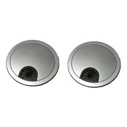 Anelli passacavi diametro 60 mm colore grigio 2 pezzi