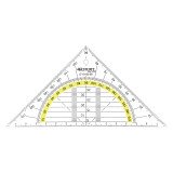 De_equerre geometrique hypothenuse 16 cm