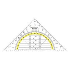 Equerre géometrique hypoténuse 16 cm Wescott