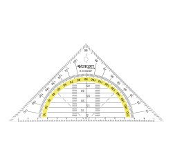 De_equerre geometrique hypothenuse 16 cm