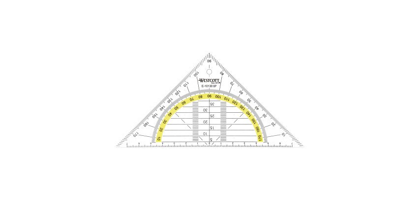 Geometric square hypotenuse 16 cm Wescott
