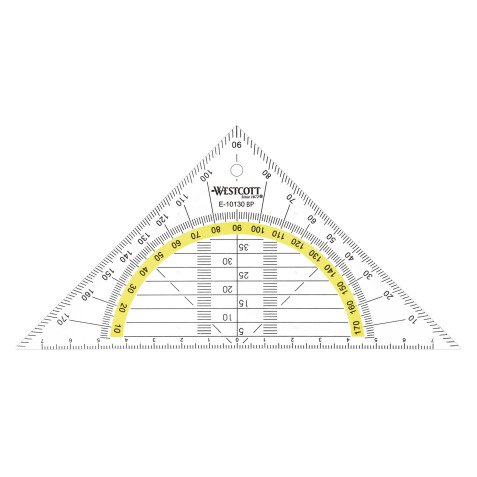 Geometrische rechthoek hypotenusa 16 cm Wescott