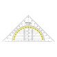 Geometrische rechthoek hypotenusa 16 cm Wescott