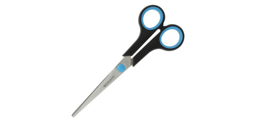 Ciseaux droitiers bouts pointus Easy Grip Westcott 17 cm