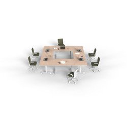 Foldable table white legs open dimension depth 80 x height 73,5 cm