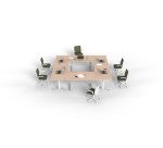 Foldable table white legs open dimension depth 80 x height 73,5 cm