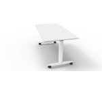 Foldable table white legs open dimension depth 80 x height 73,5 cm